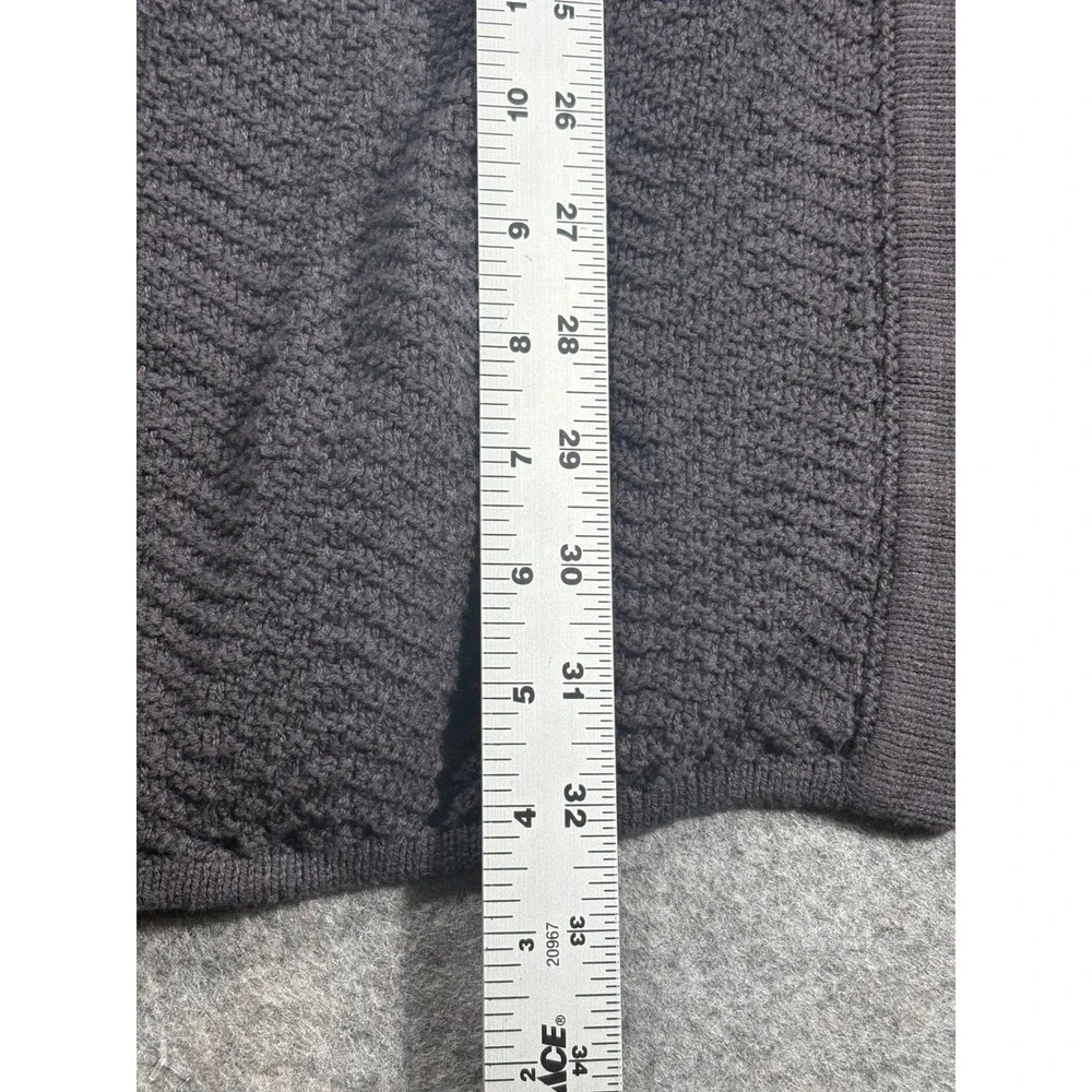 Belldini‎ Women's Textured Knit Cardigan Gray Long Sleeve Open Front